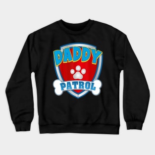 Daddy Of The Birthday Boy Girl Dog Paw Family Matching Crewneck Sweatshirt